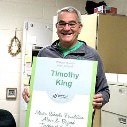 Photo of board recipient, Timothy King