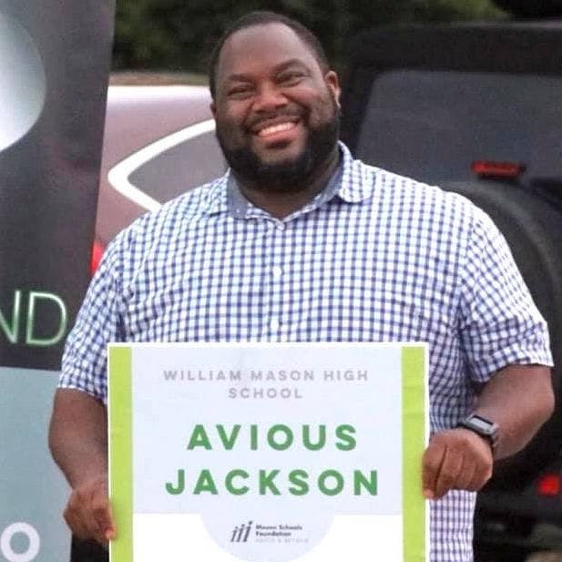 Photo of board recipient, Avious Jackson