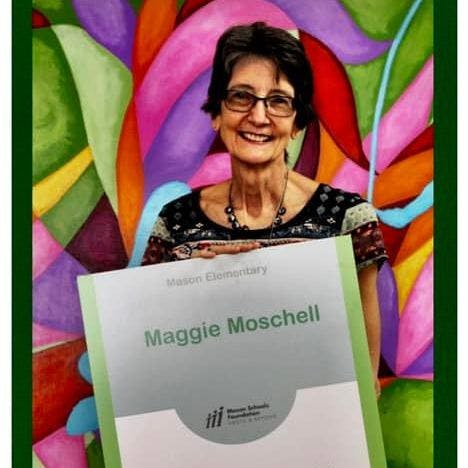 Photo of board recipient, Maggie Moschell
