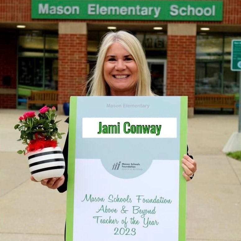 Photo of board recipient, Jami Conway